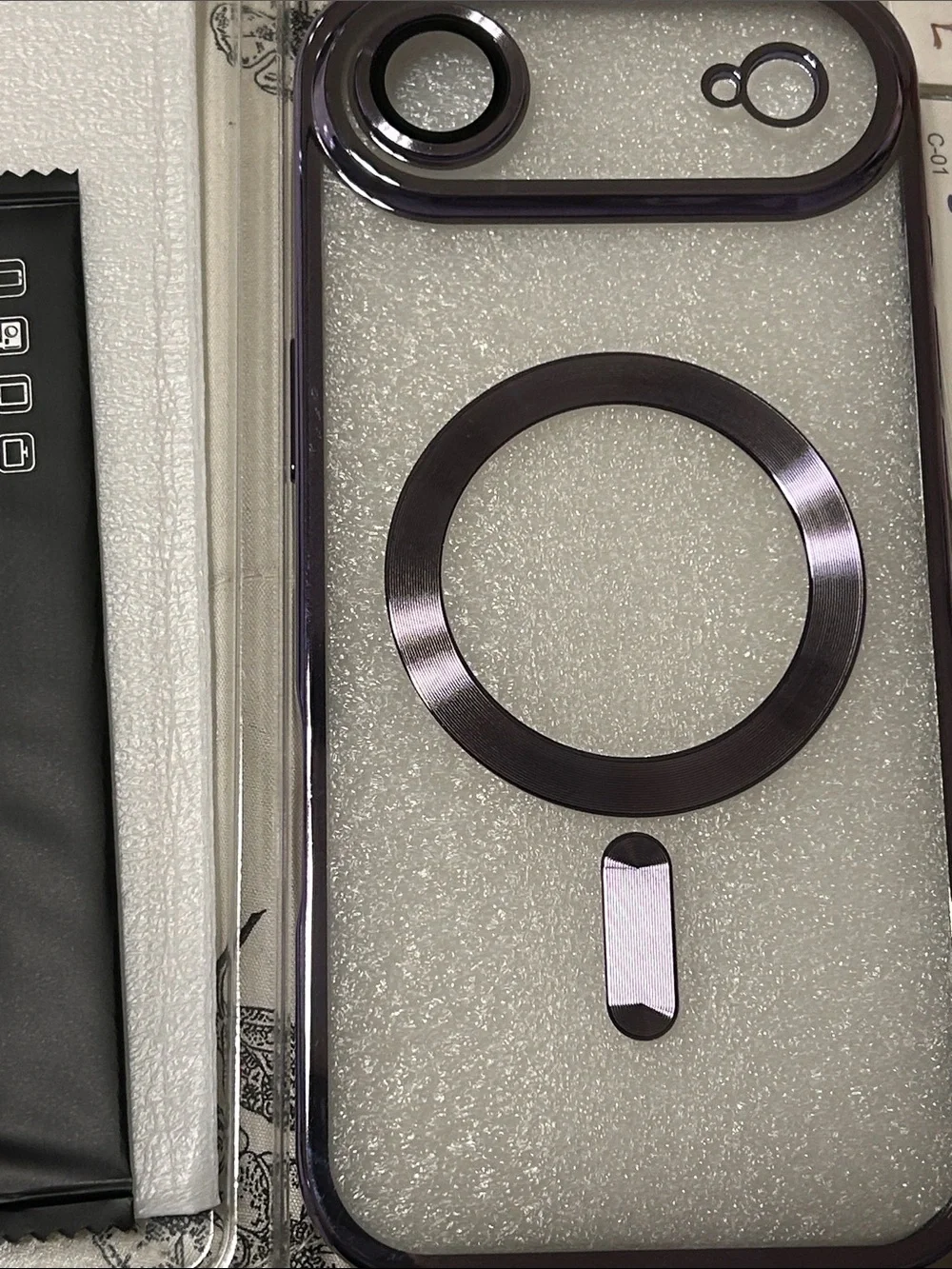 I phone 17 AIR case compatible with MagSafe light purple NEW